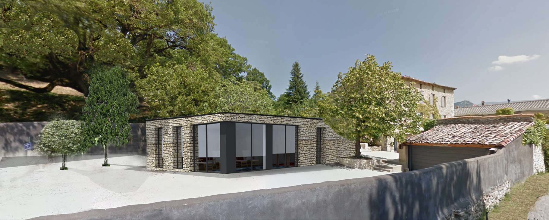 Création d'un espace fitness dans la Bastide du vieux chêne à Condorcet