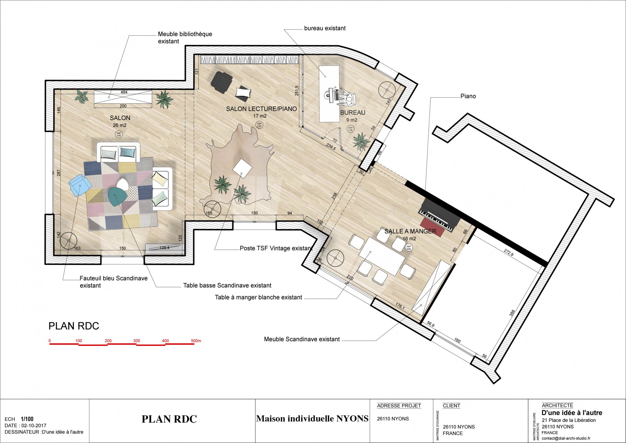 Plan de l'aménagement