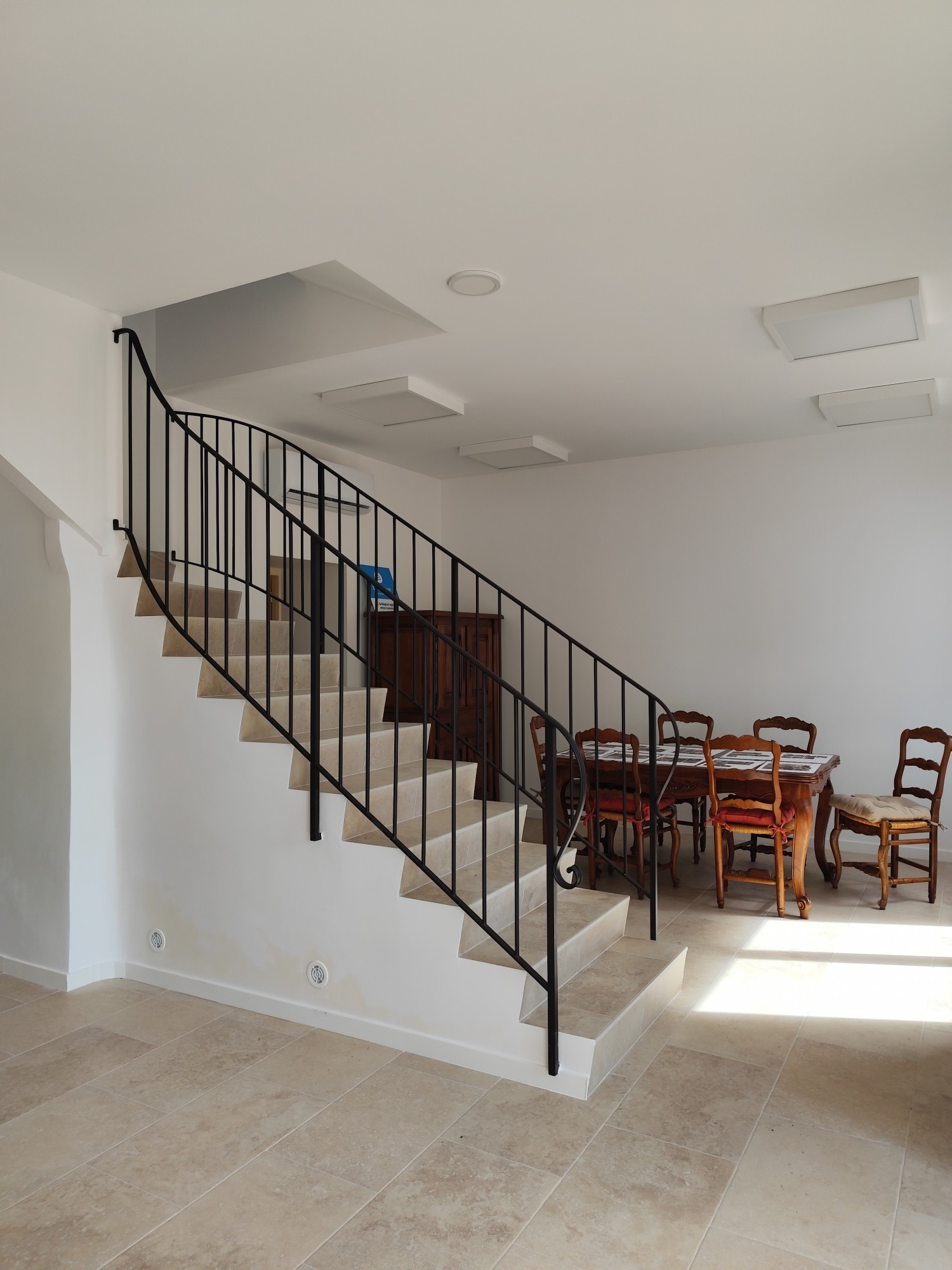 Escalier conservé et rénové