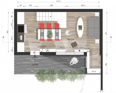 Plan du projet de l'appartement